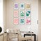 Flower Market Poster, Minimalist Floral Flower Market Wall Art, Colorful Abstract Aura Posters for Room Aesthetic, Aura Gradient Spiritual Affirmation Canvas Art Prints for Bedroom Boho Wall Decor(8x10inch, Unframed)
